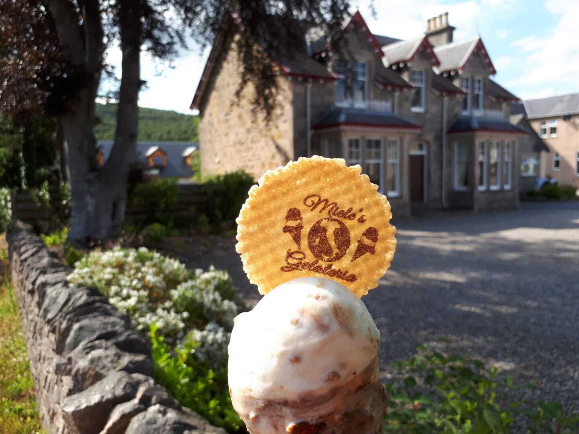 Ice cream shelter stone